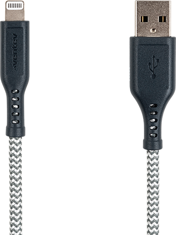 Ventev USB A to Apple Lightning Braided Cable 6ft Product Image